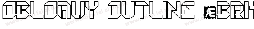 Obloquy Outline (BRK)字体转换